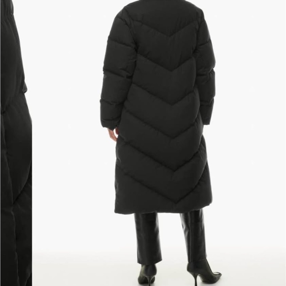 Aritzia Black Long Puffer Jacket